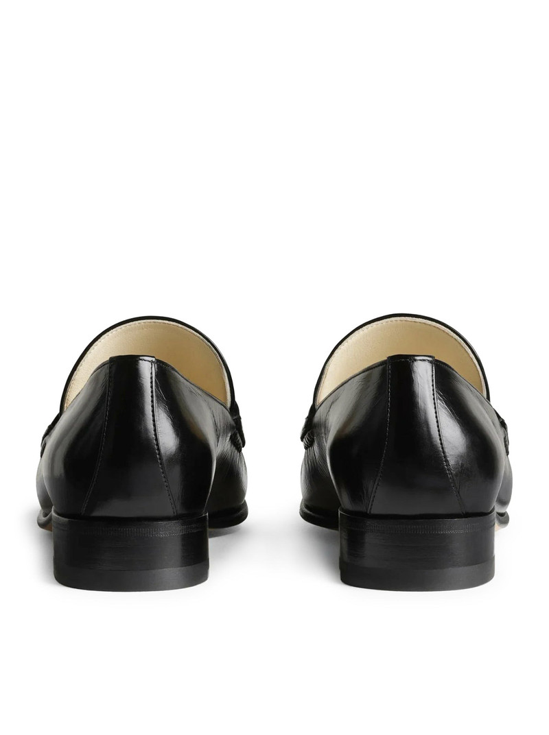 BLACK LEATHER MOCCASIN 4