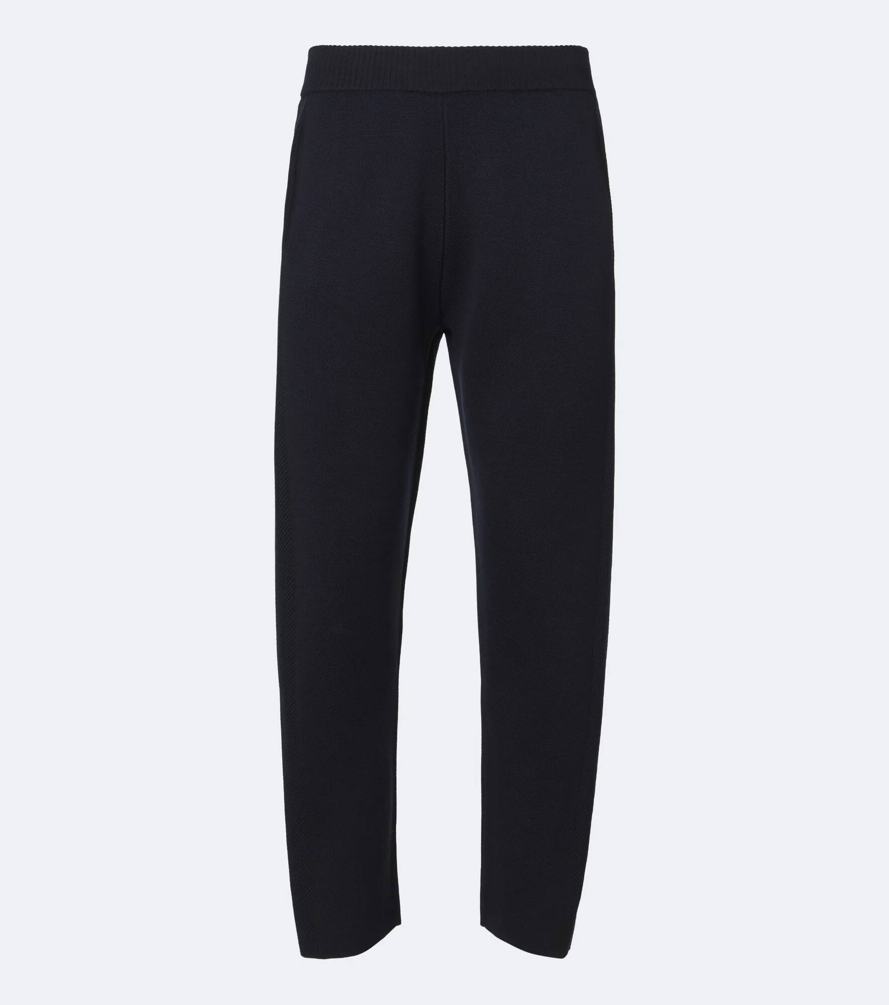 Wool and silk straight pants - 1