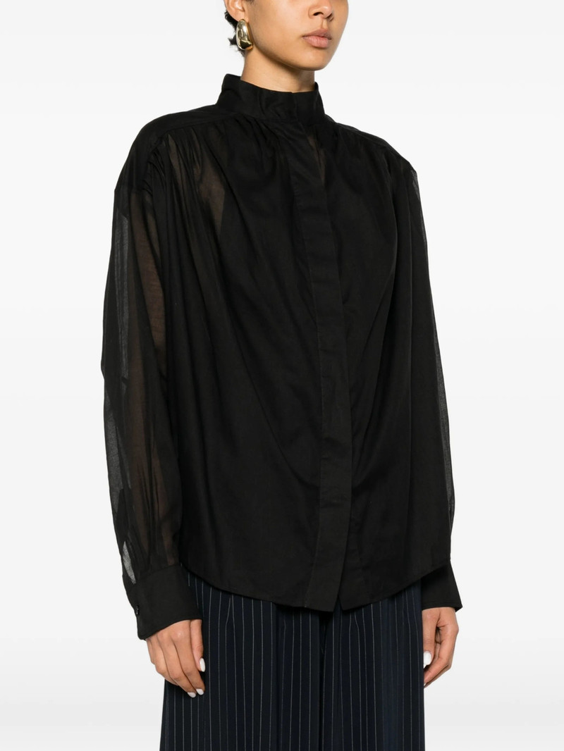The Andamane Rania Gathered Semi-sheer Blouse 4