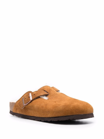 BIRKENSTOCK Boston fur slippers outlook