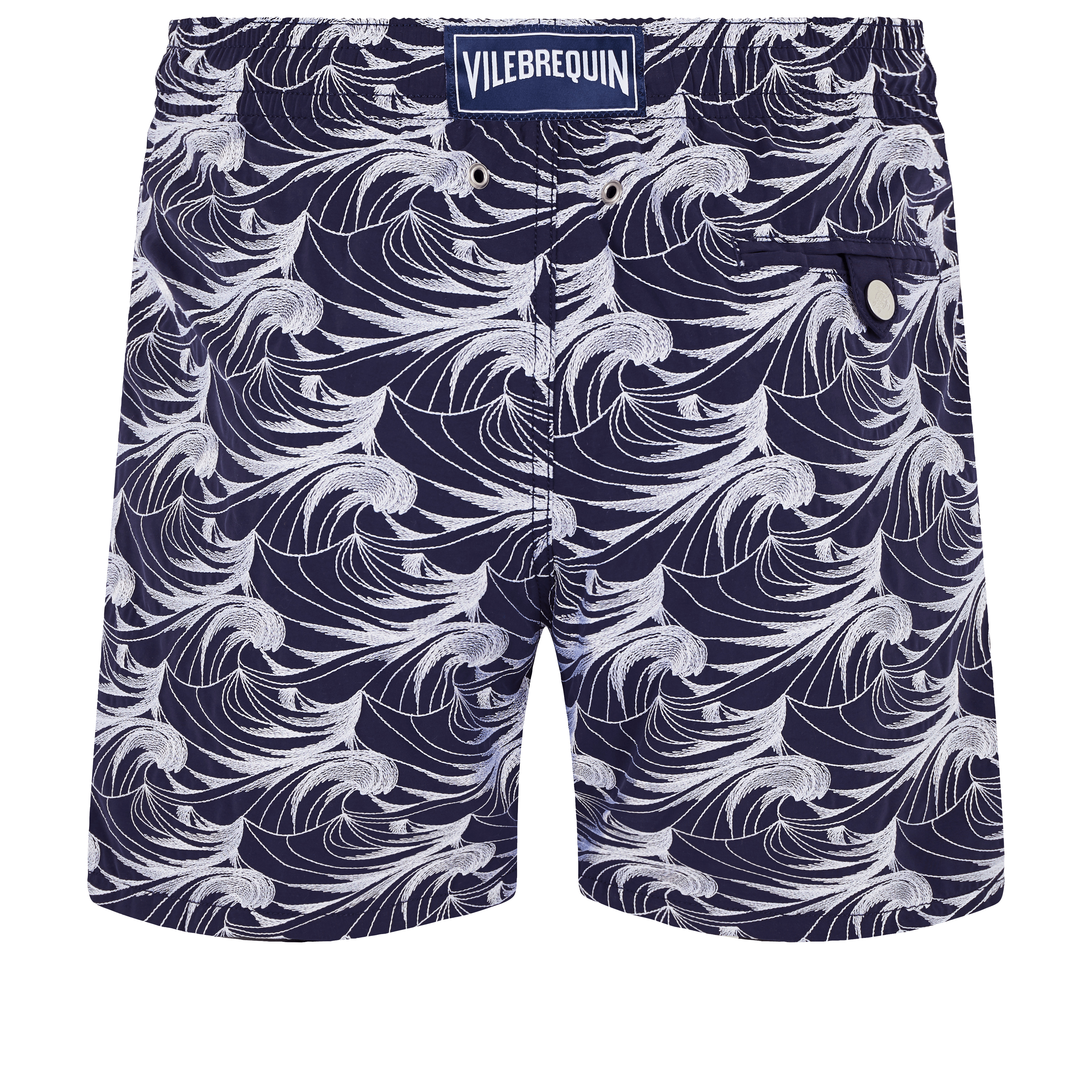 Men Swim Trunks Embroidered Waves- Limited Edition - 2