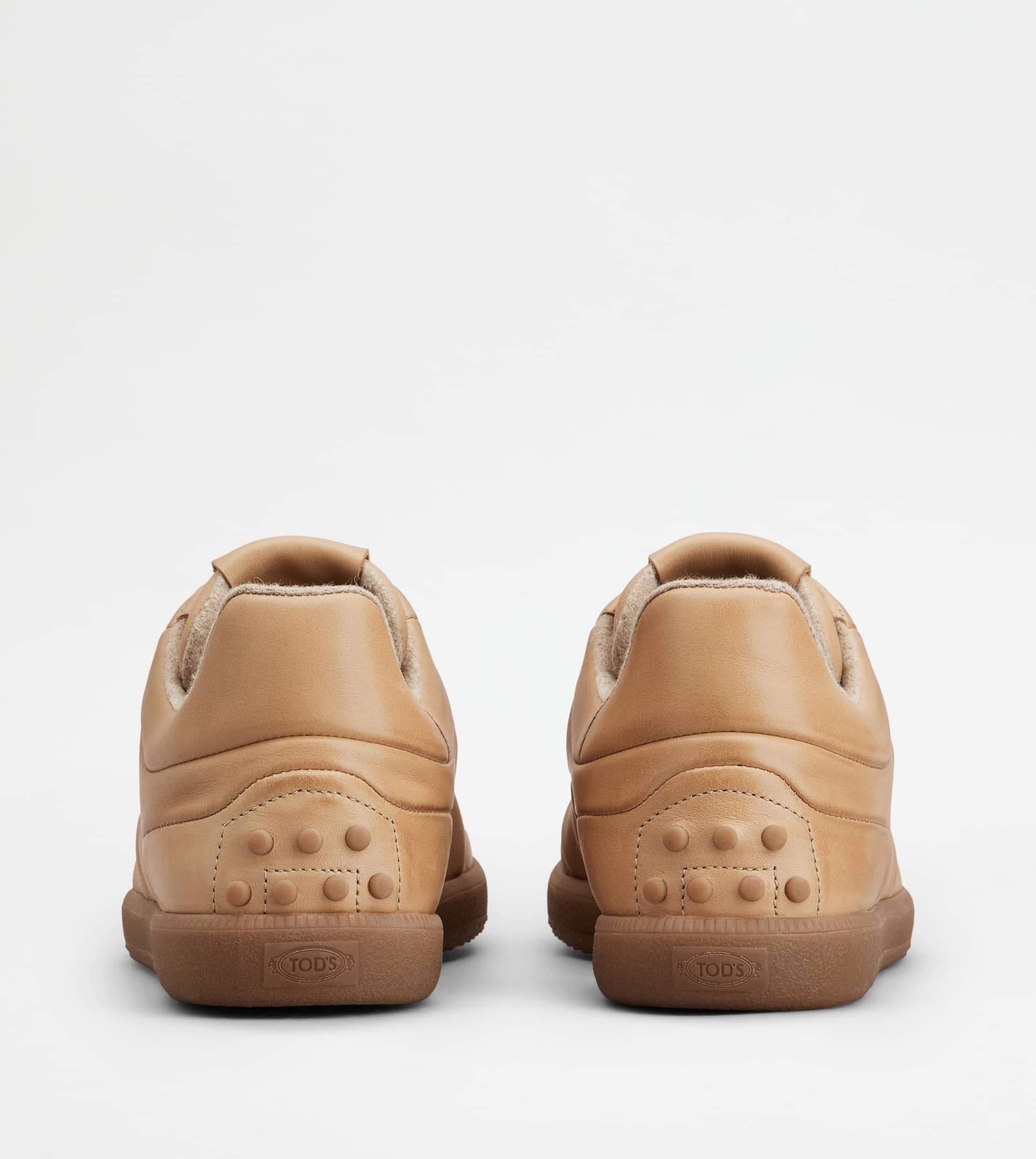 TOD'S TABS SNEAKERS IN LLEATHER - BEIGE - 2