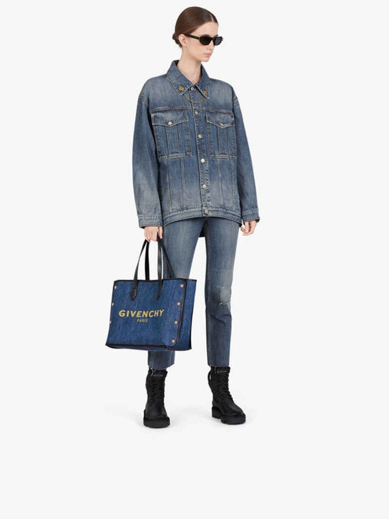 Givenchy MEDIUM BOND SHOPPER IN DENIM outlook