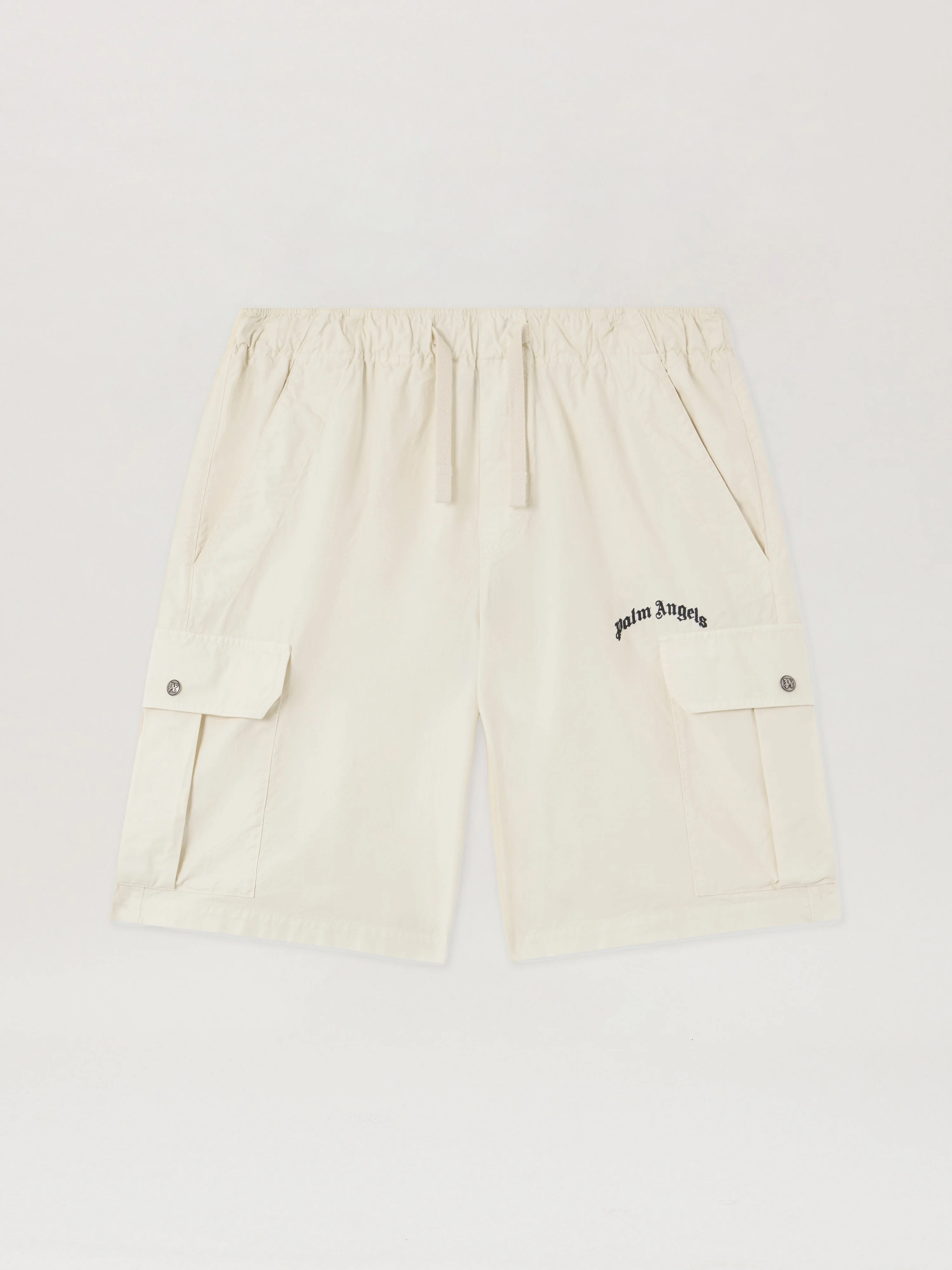 Curved Logo Loose Cargo Shorts - 1