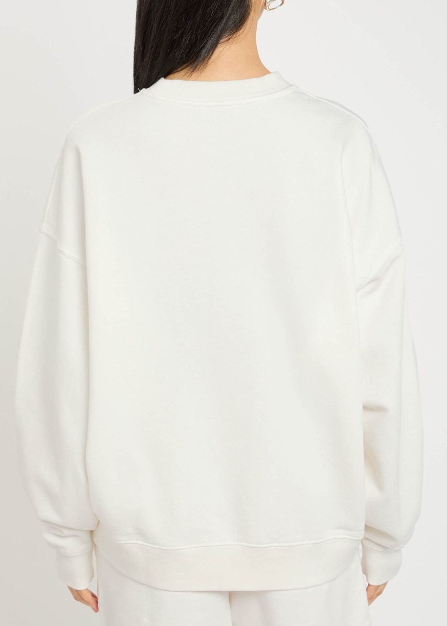 Anine Bing Miles Logo Cotton Sweatshirt - 3