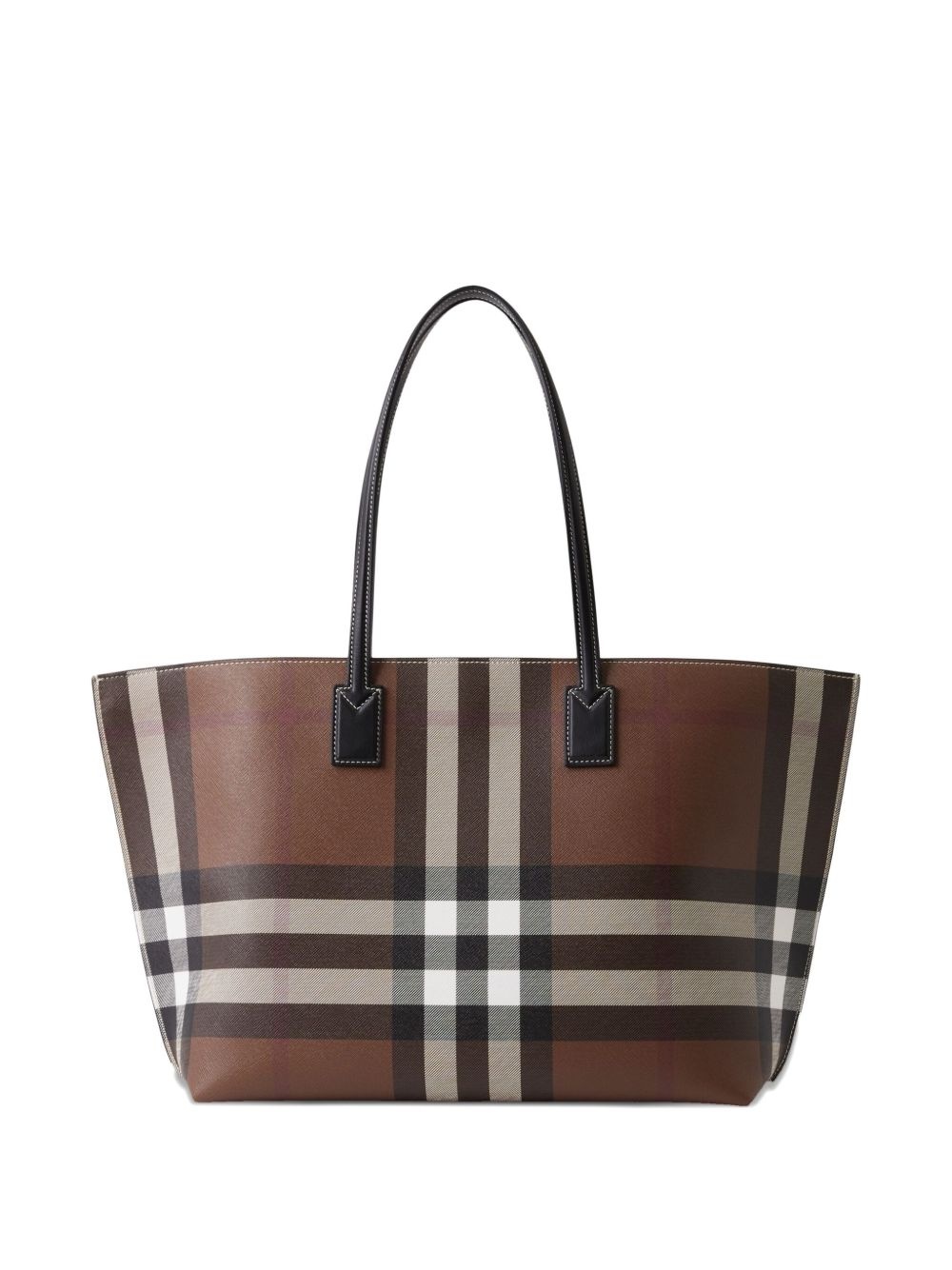 medium Check tote bag - 4