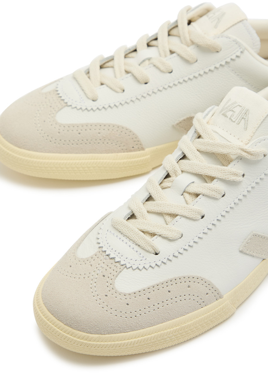 Veja Volley Panelled Grained Leather Sneakers - 3