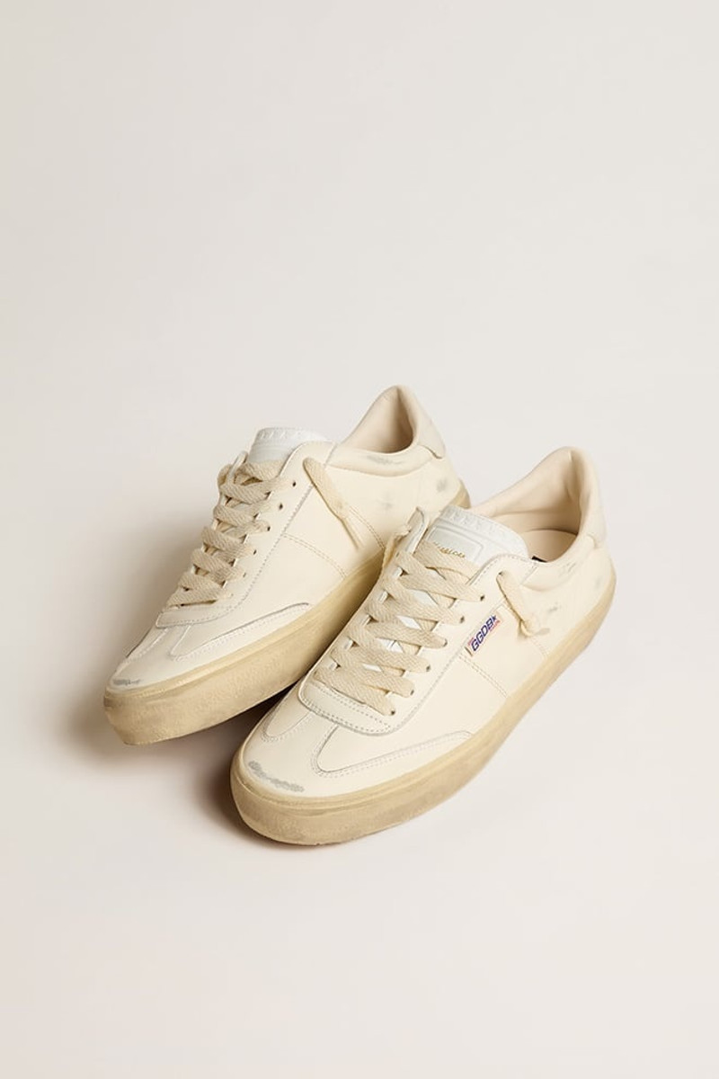Golden Goose Soul Star in white nappa leather with white leather star outlook