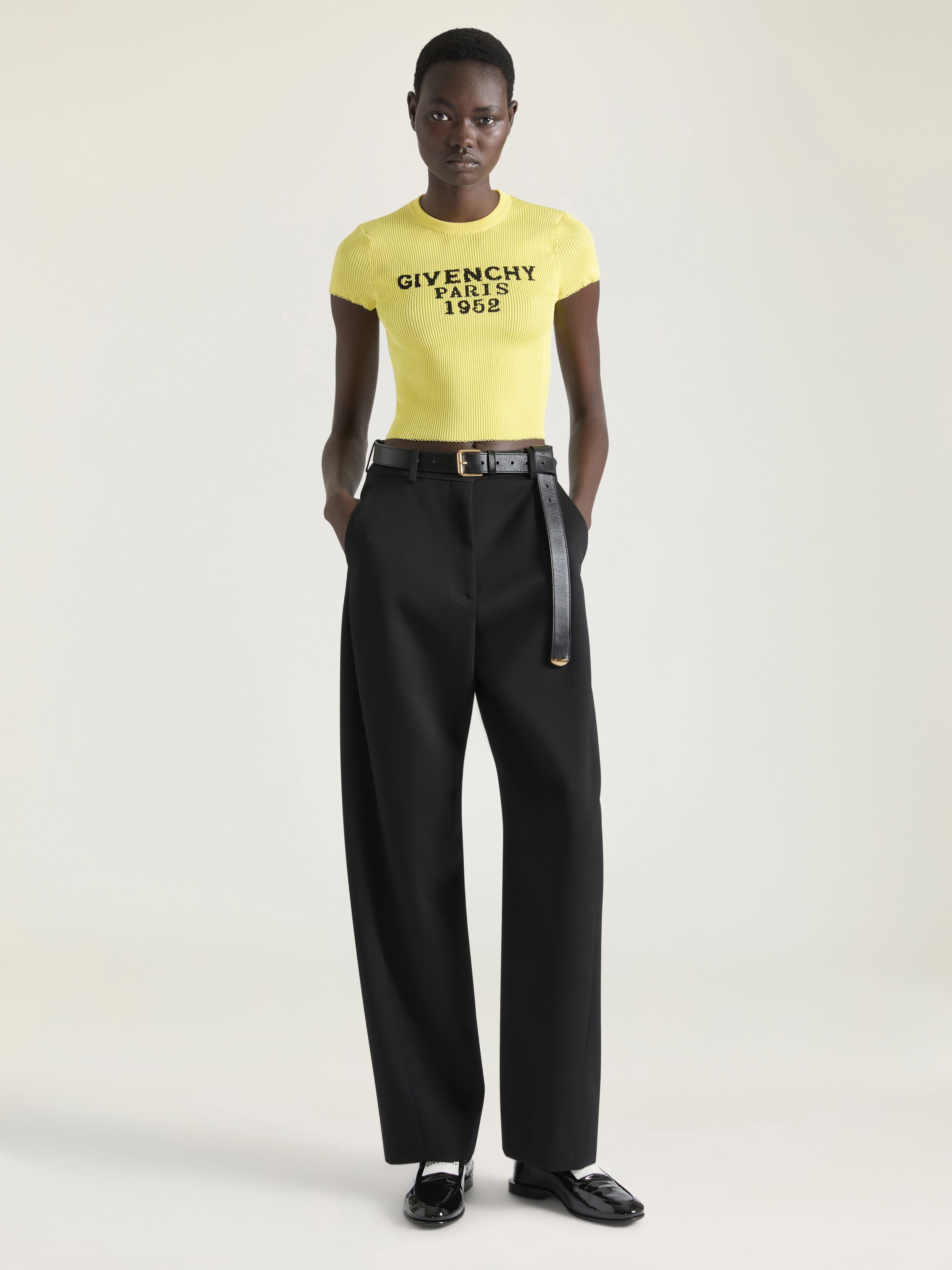 CROPPED TOP IN FINE RIB - 2