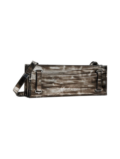 Y/Project Silver & Brown Accordion Bag outlook