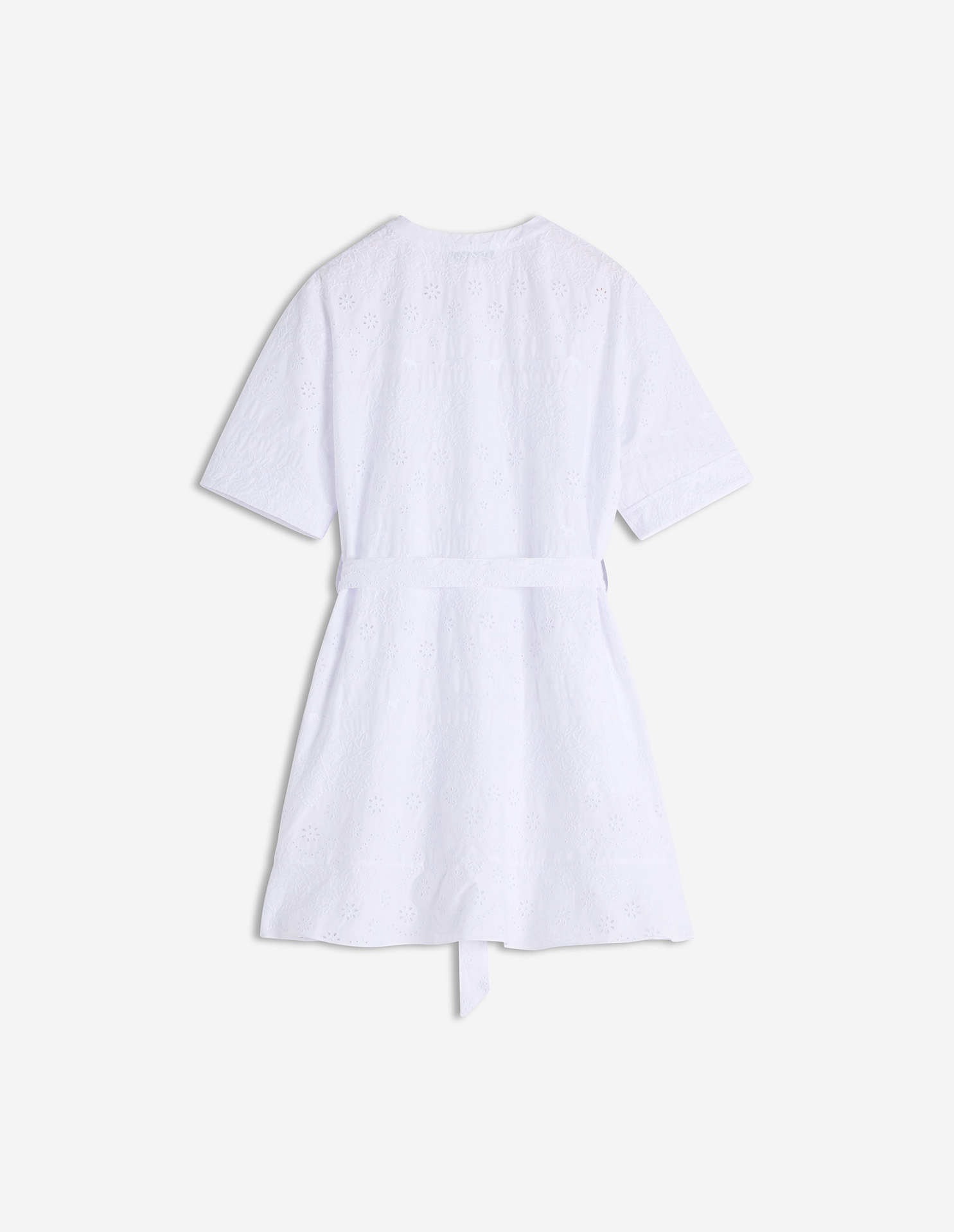 BRODERIE ANGLAISE GODET MINI DRESS - 6