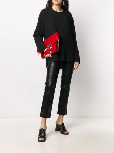 Ann Demeulemeester oversized long-sleeved blouse outlook