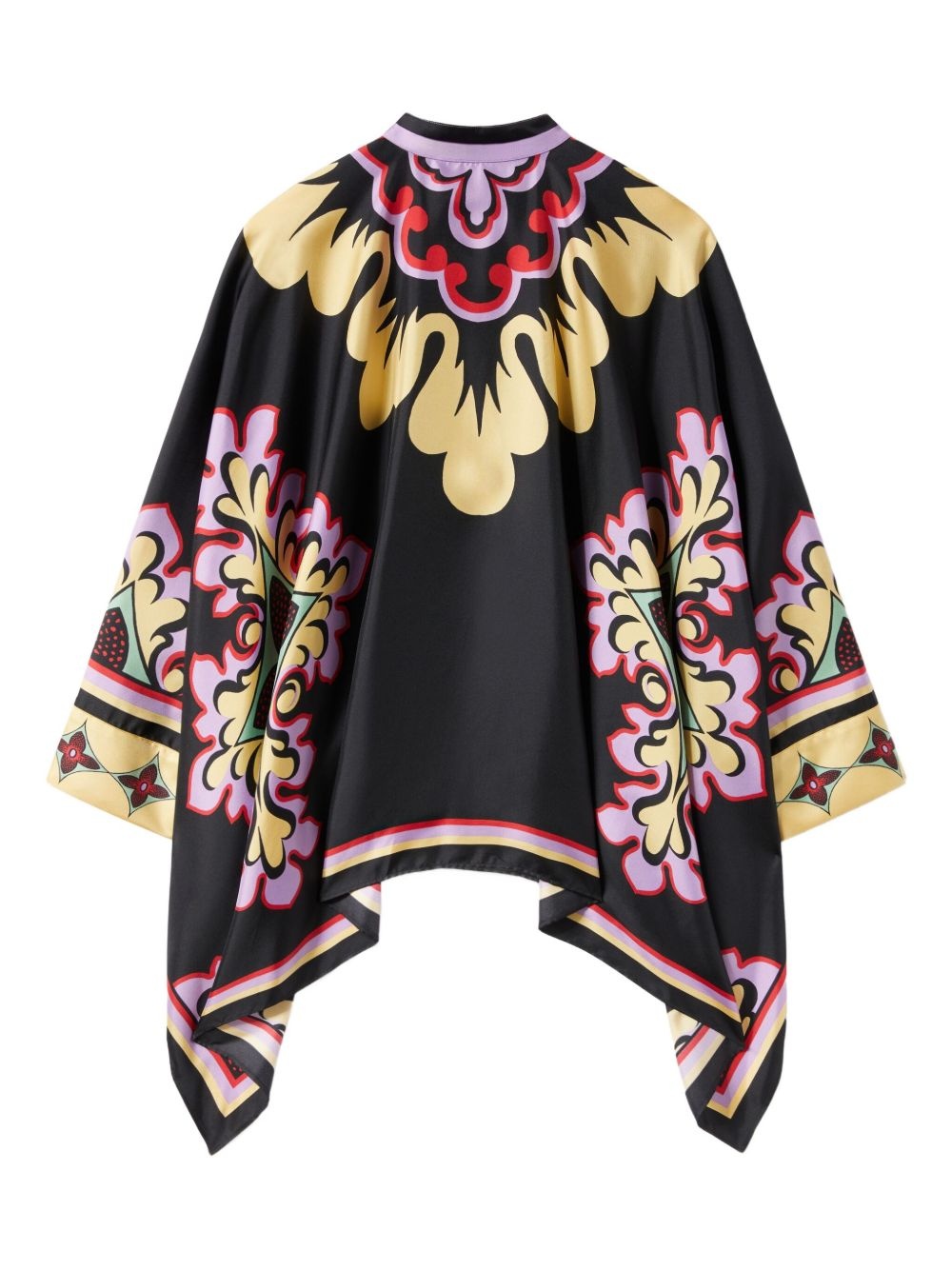 floral print cape - 5