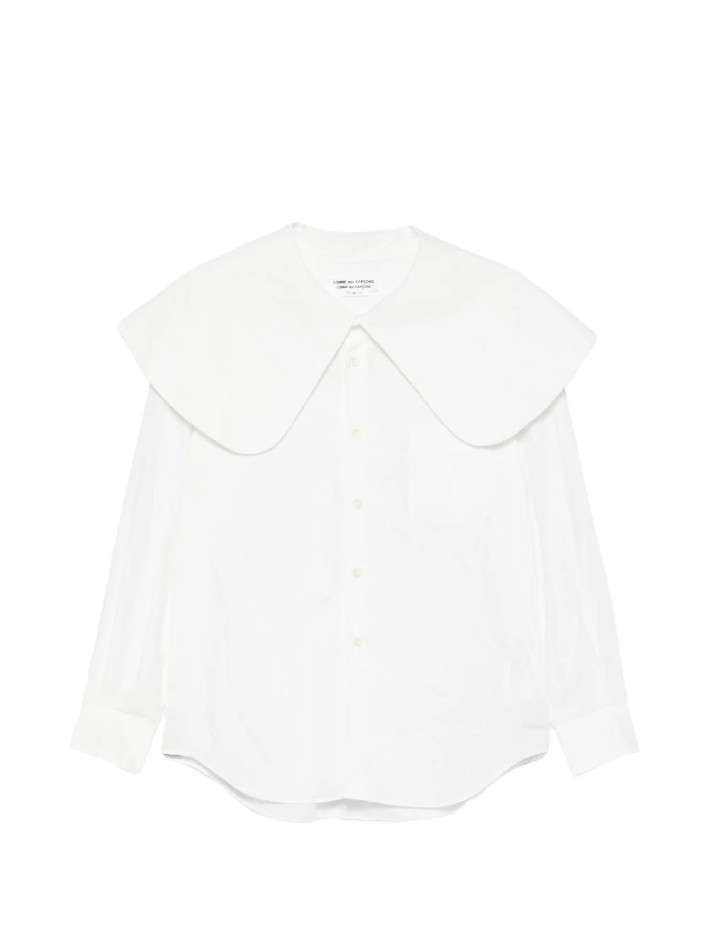 oversized-collar shirt - 1
