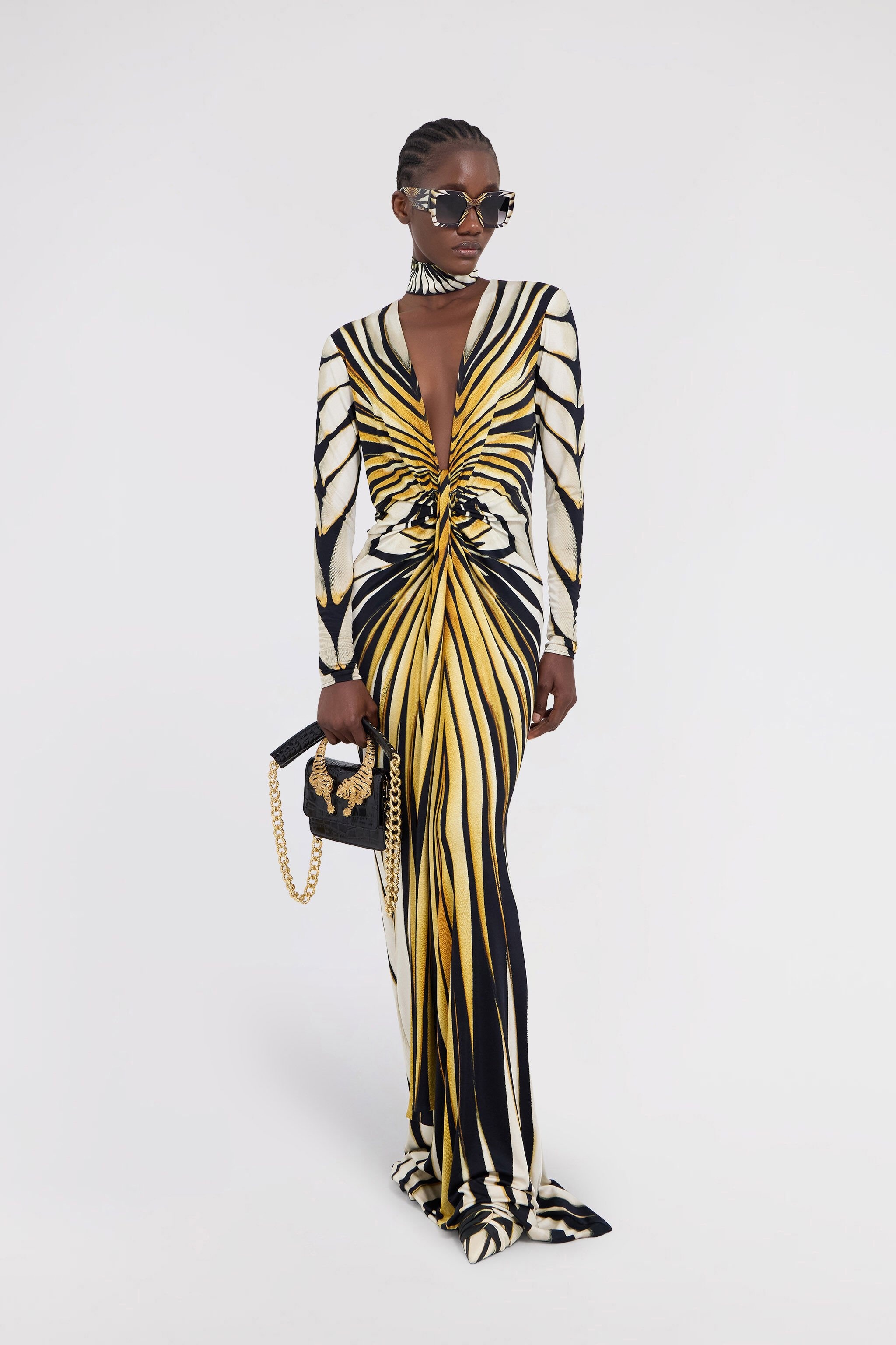 Ray Of Gold Print Maxi Dress - 3