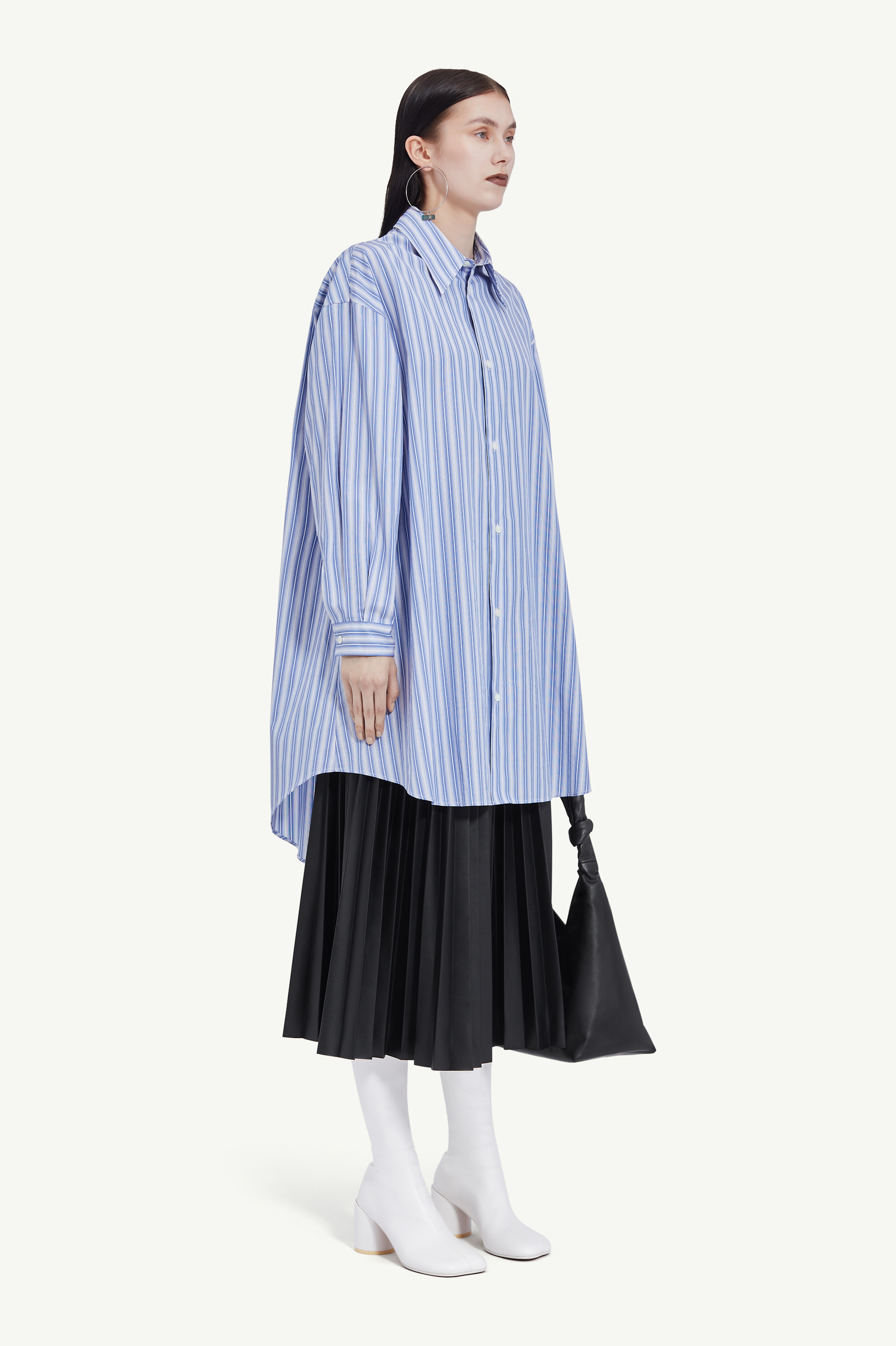 Striped shirt dress - 3