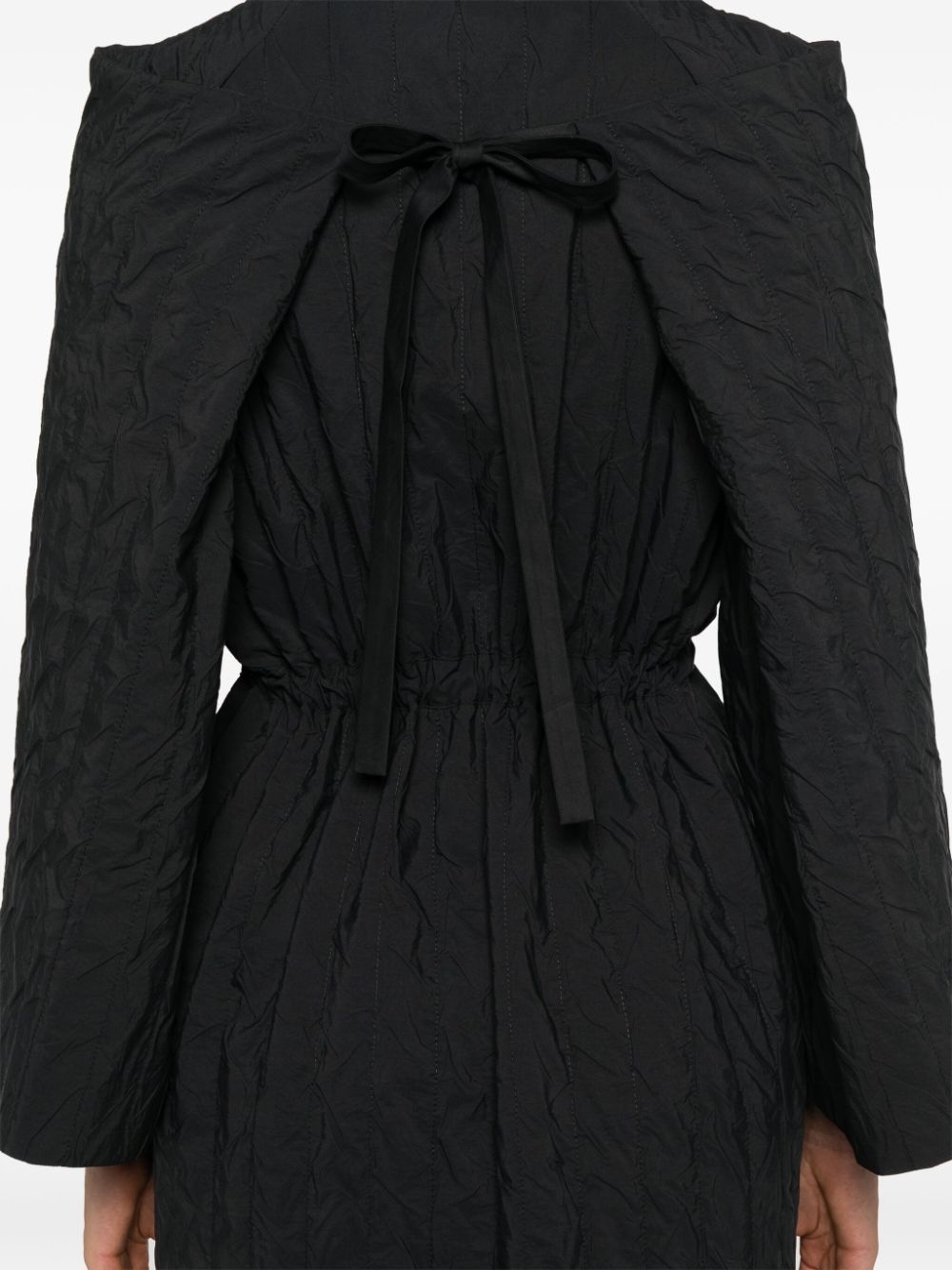 Long Bind quilted coat - 5