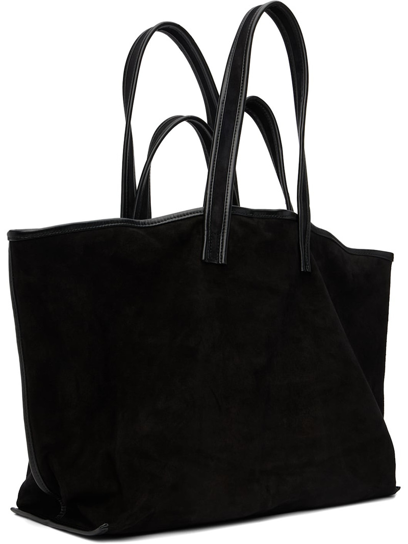 KASSL Editions Black Suede Tote outlook