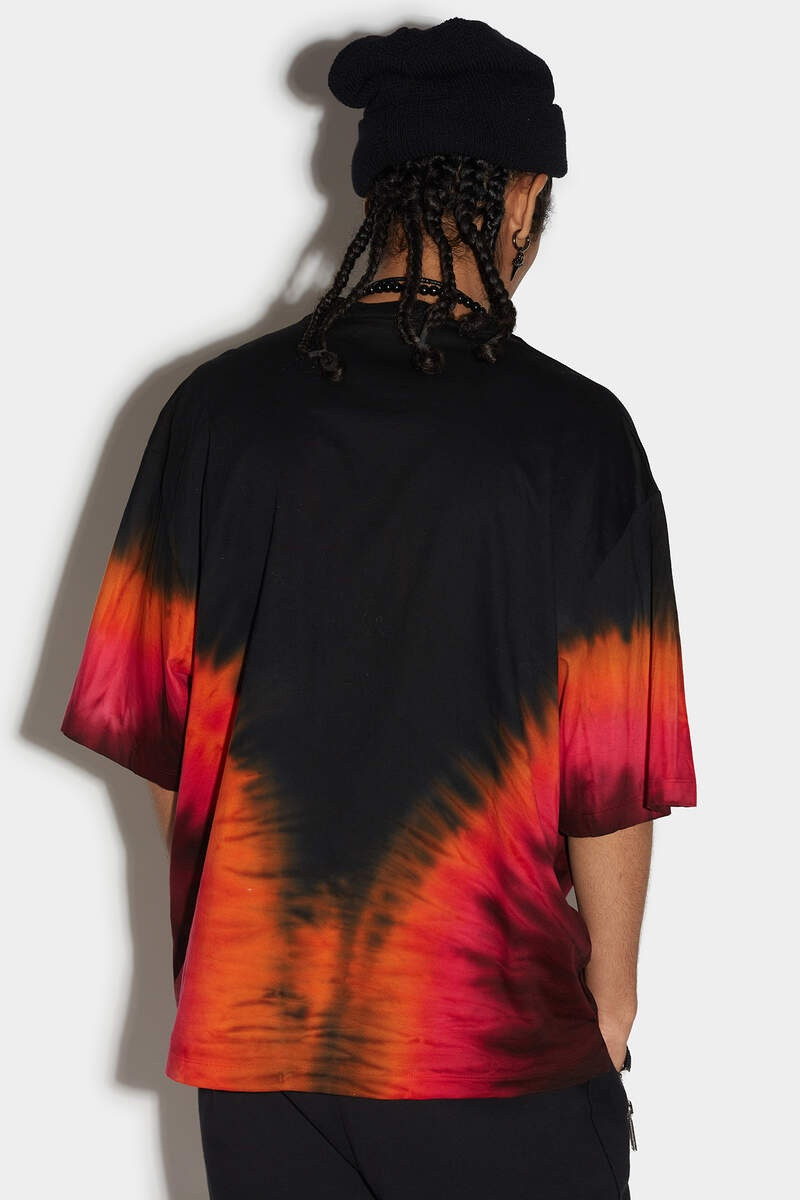 DSQUARED2 D2 FLAME DROPPED SHOULDER T-SHIRT outlook