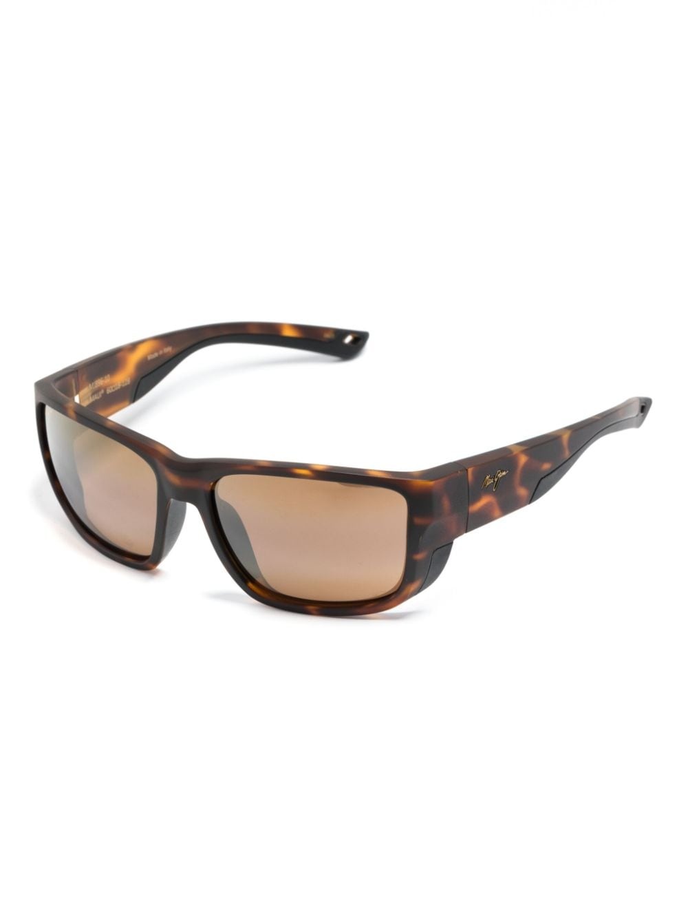 tortoiseshell effect acetate sunglasses - 2