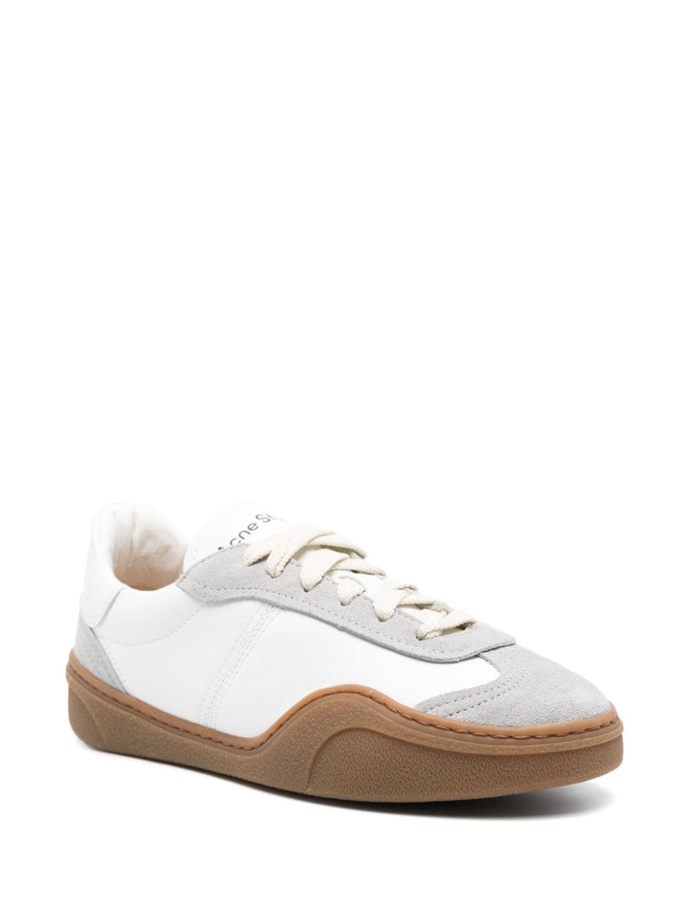 panelled-design leather sneakers - 2