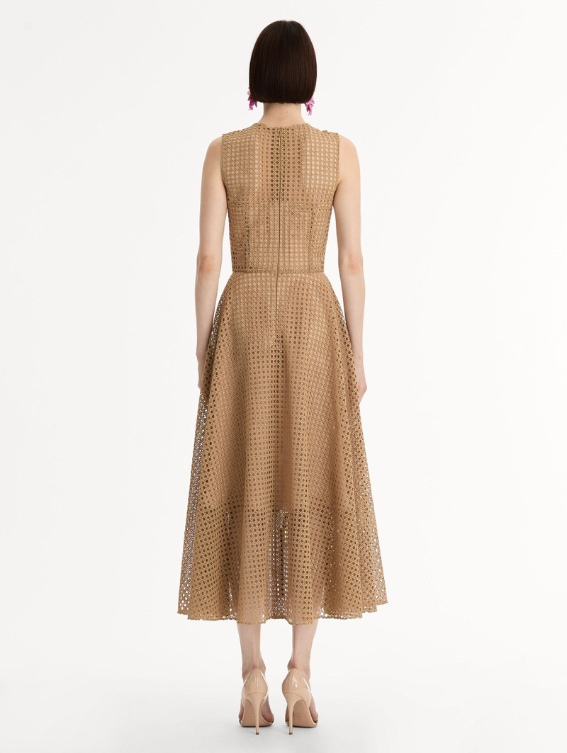 PORCELAIN FLOWER LATTICE DRESS 3