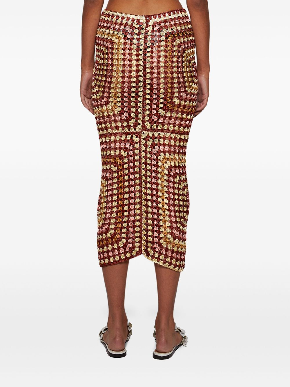 Granny Square midi skirt - 5