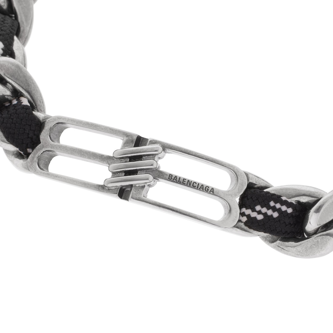 Bb Icon Lace Bracelet in Antique Silver/black/white - 3