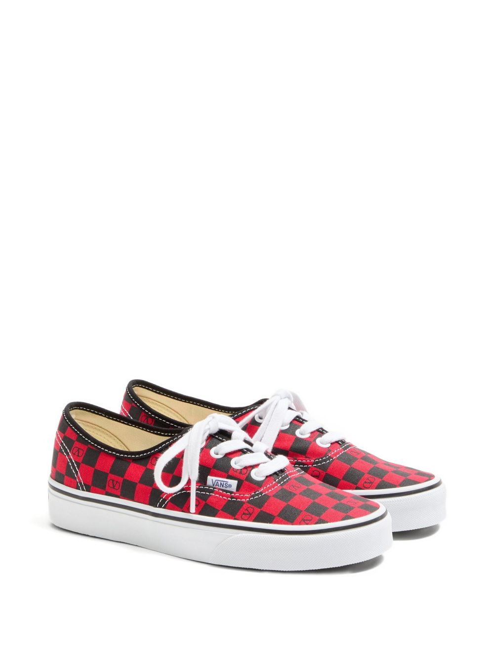 x Vans V-logo checkerboard sneakers - 2
