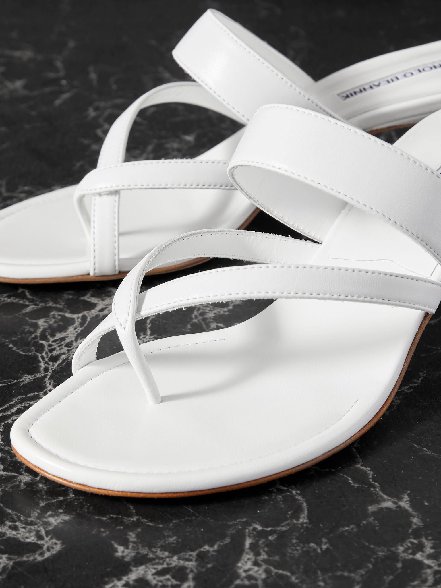 Susa 50 leather sandals White - 4