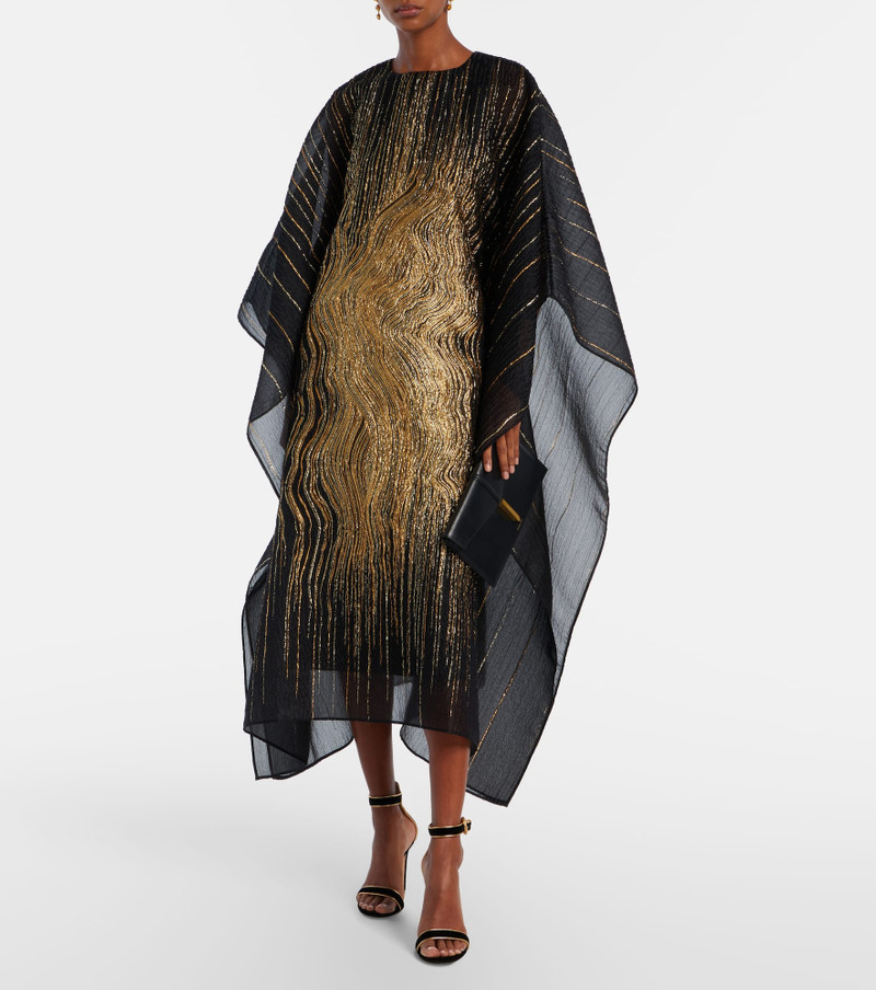 Taller Marmo Venice silk-blend fil coupé kaftan outlook