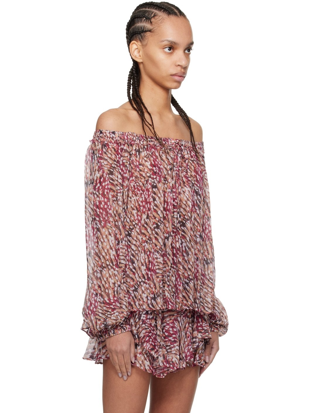 Beige & Pink Vutti Blouse - 2
