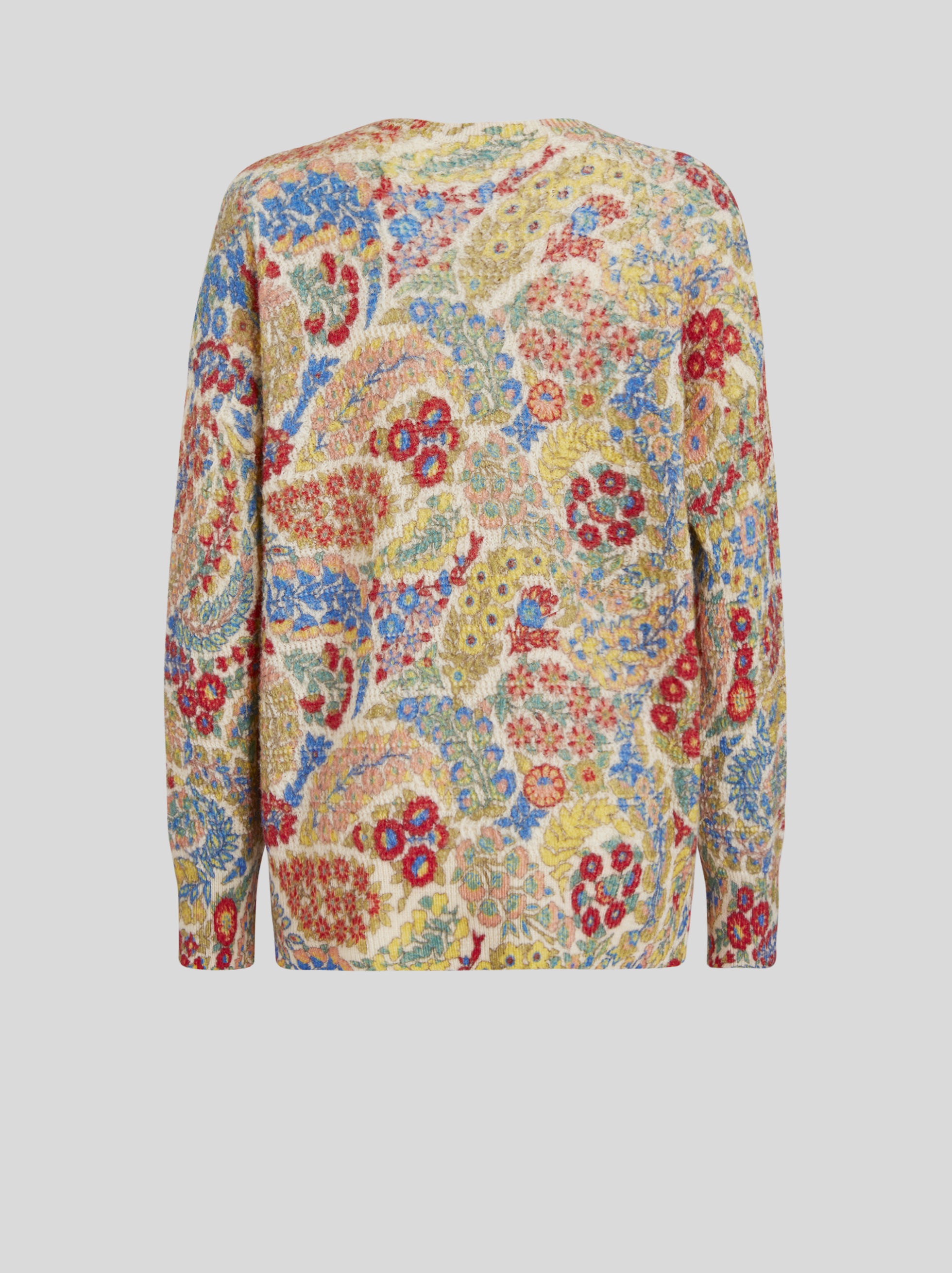 WOOL AND ALPACA SWEATER WITH PRINT - 5