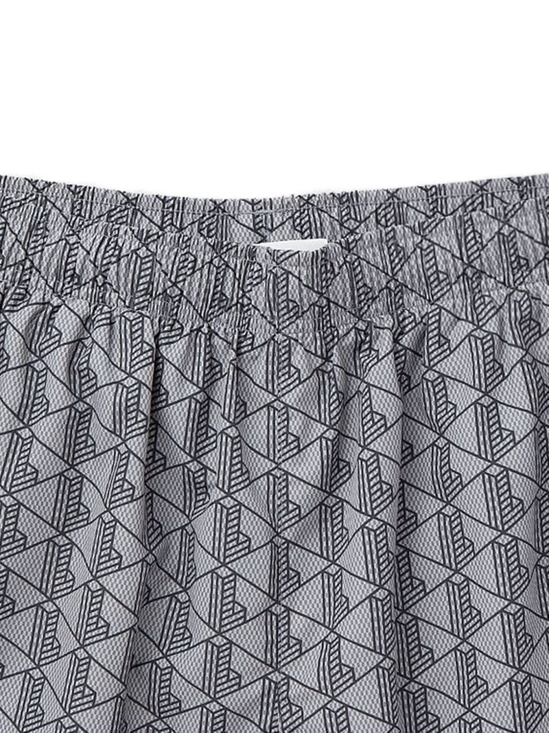 LACOSTE geometric-print swim shorts outlook