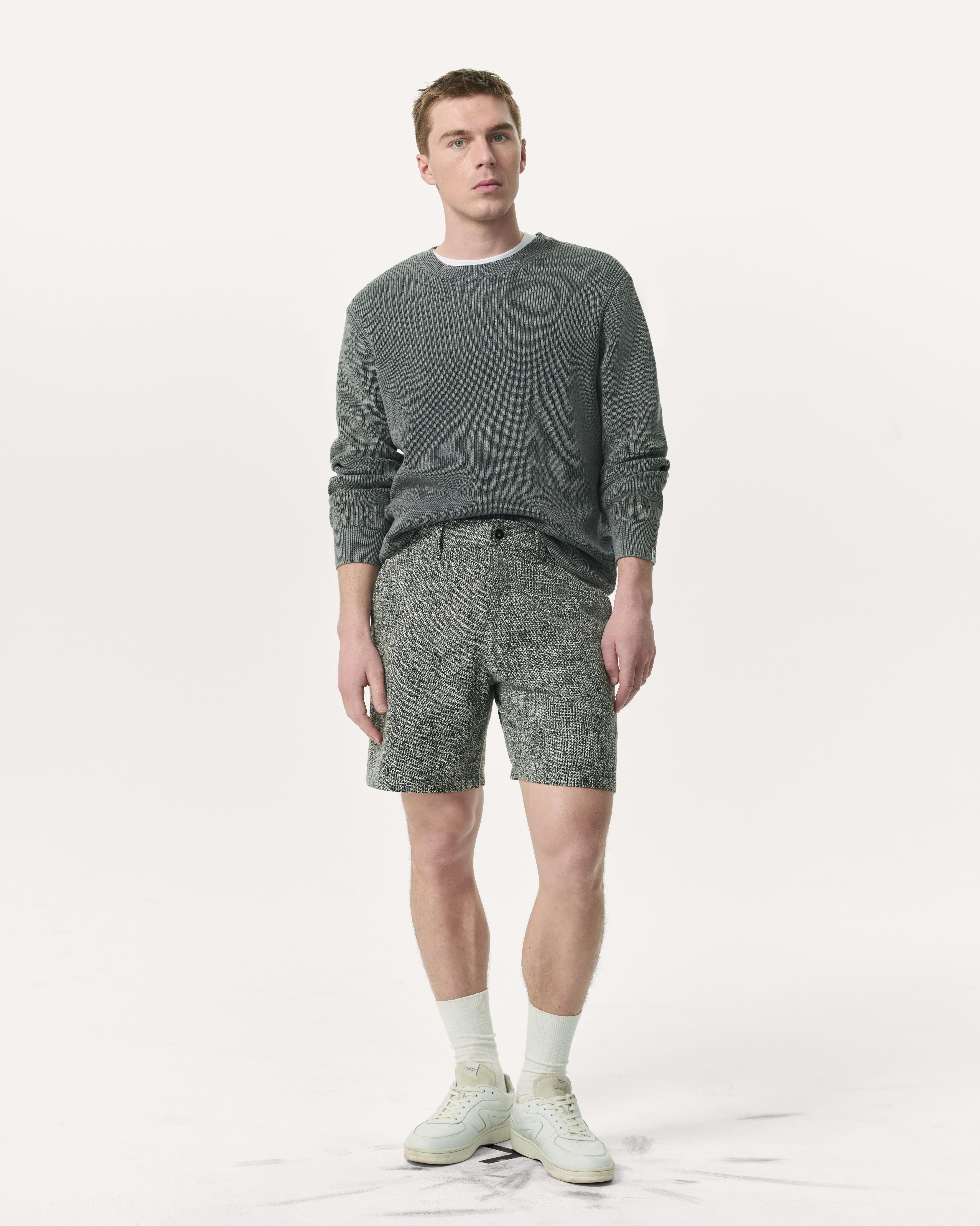 Haydon Straight Fit Italian Tweed Shorts - 2