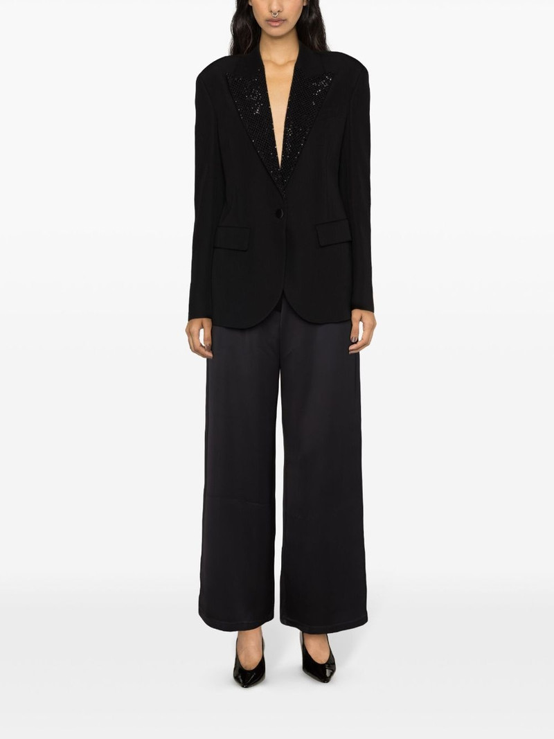 Stella McCartney Hotfix crystal-embellished blazer outlook
