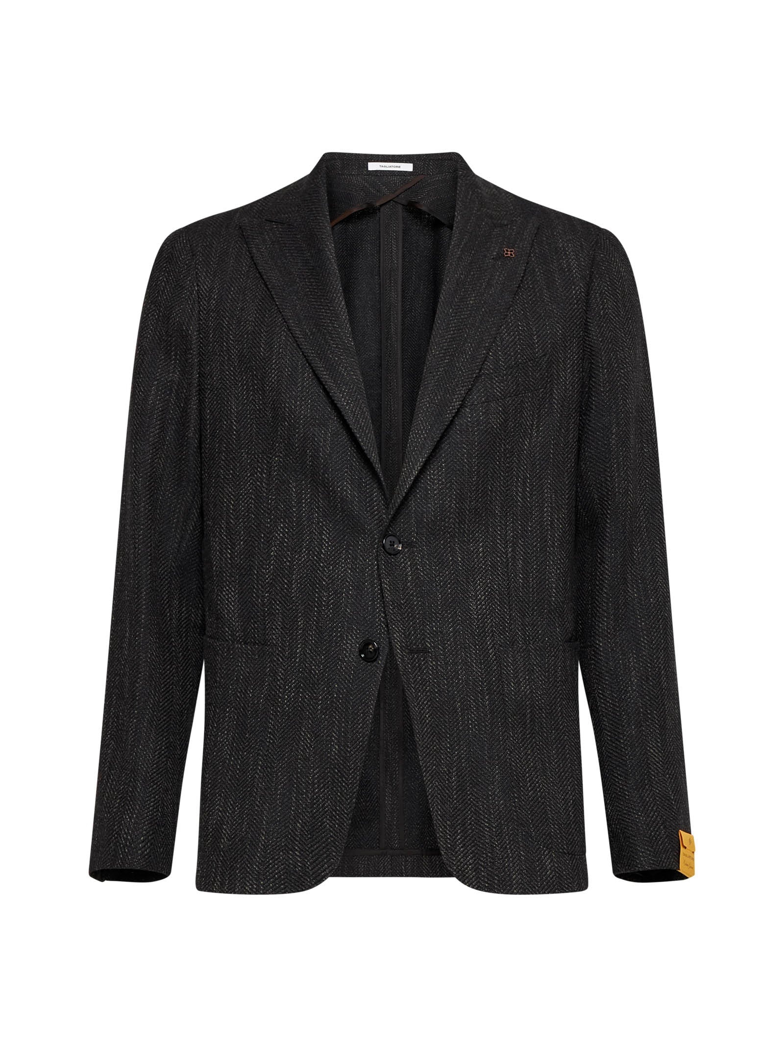 TAGLIATORE - Tagliatore Men Montecarlo Wool And Silk-Blend Blazer - 1