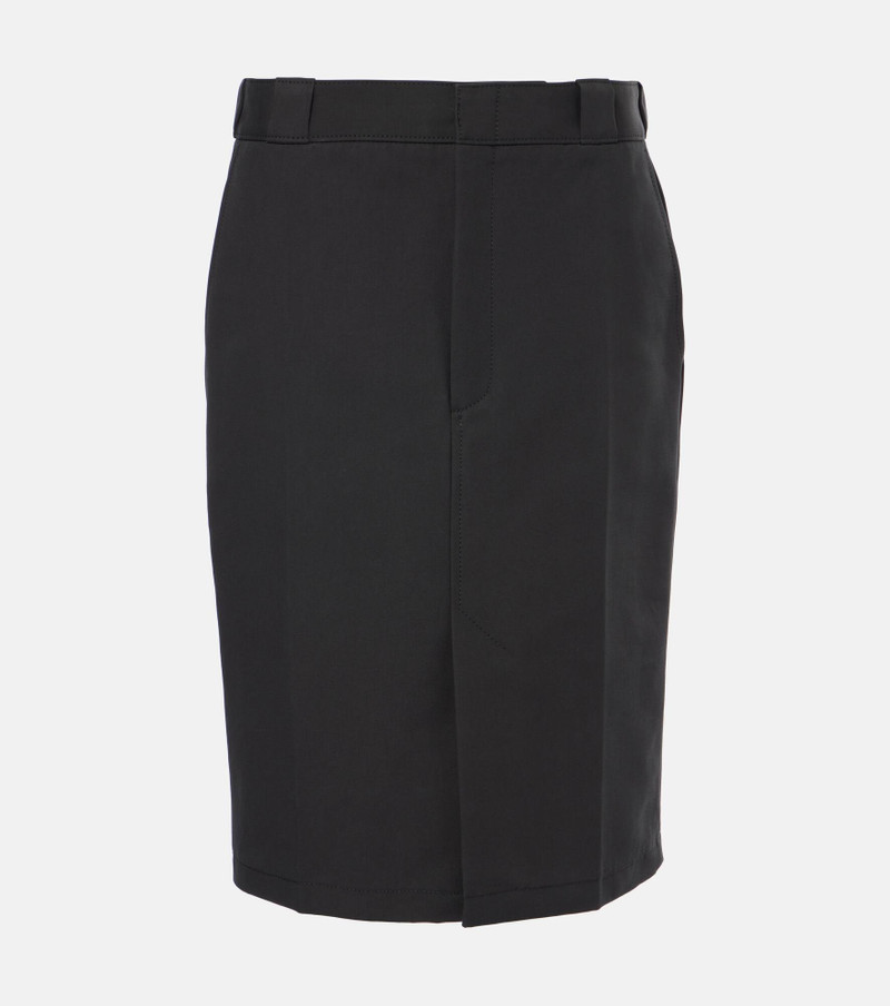 Cotton midi skirt - 1