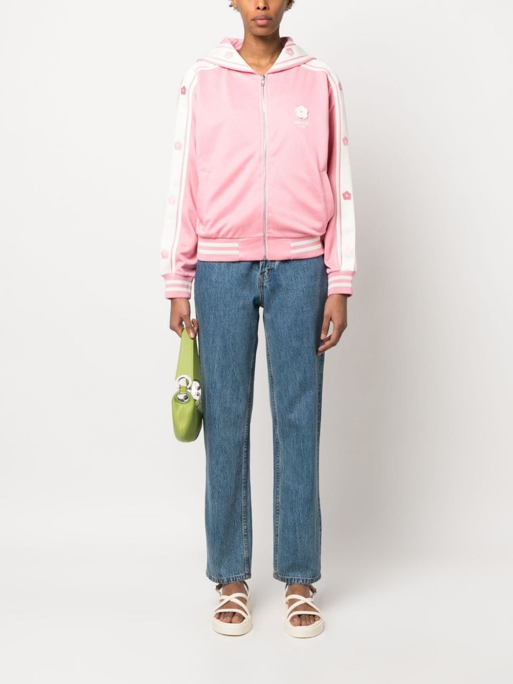 sailor-collar long-sleeve top - 2