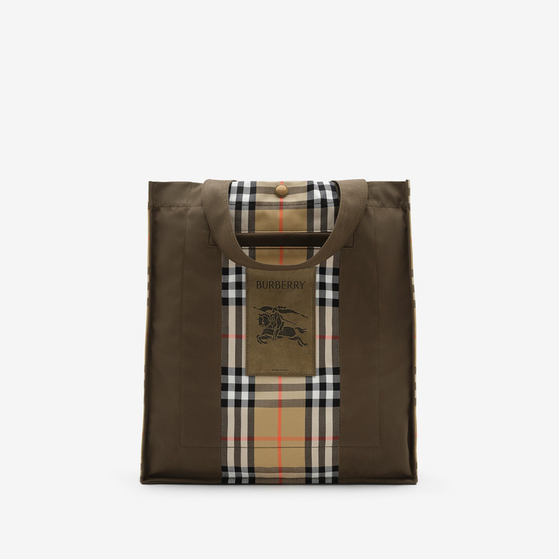 Check Trench Tote​ 1