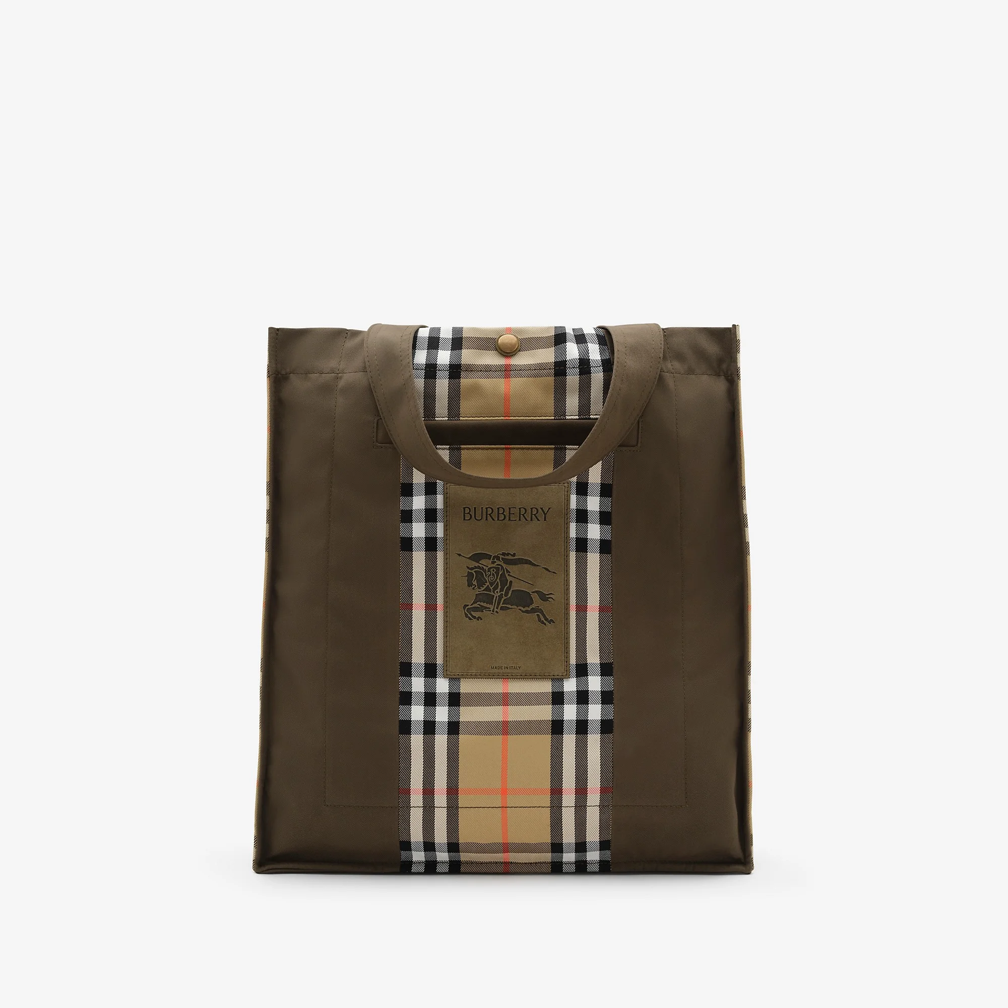 Check Trench Tote - 1