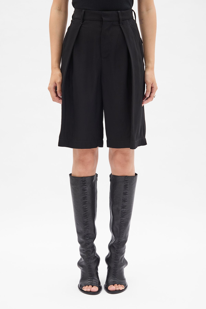 Ukje Wide Leg Pleated Shorts 1