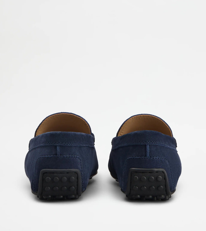 Tod's CITY GOMMINO DRIVING SHOES IN SUEDE - BLUE outlook