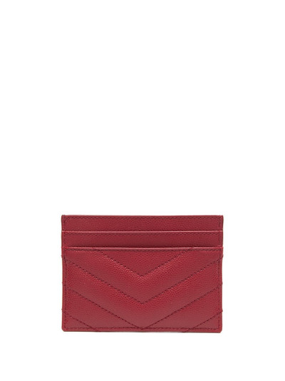 SAINT LAURENT Monogram quilted cardholder outlook