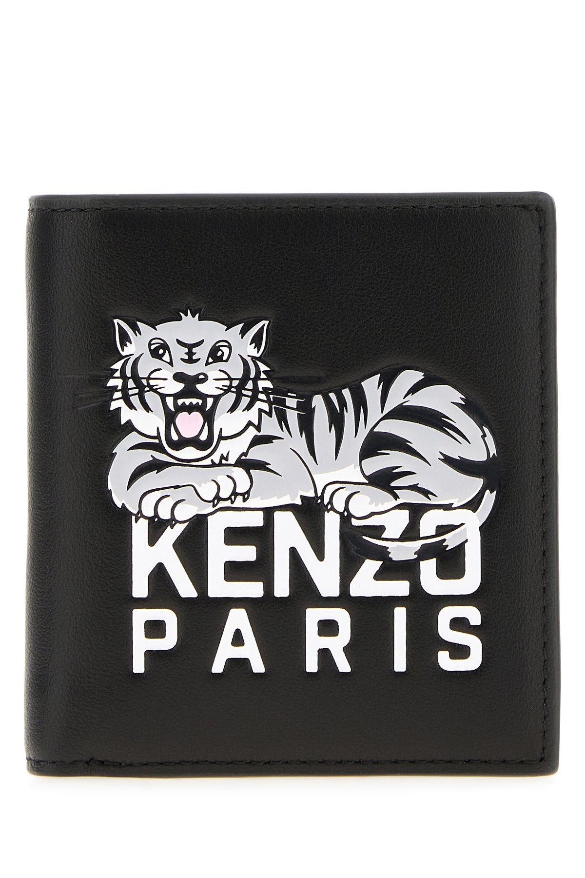Black leather wallet - 1