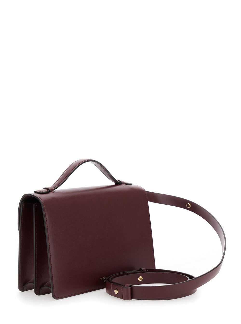 Victoria Beckham Women 'Dorian' Bordeaux Shoulder Bag With Adjustable And Removable Shoulder Strap A - 3
