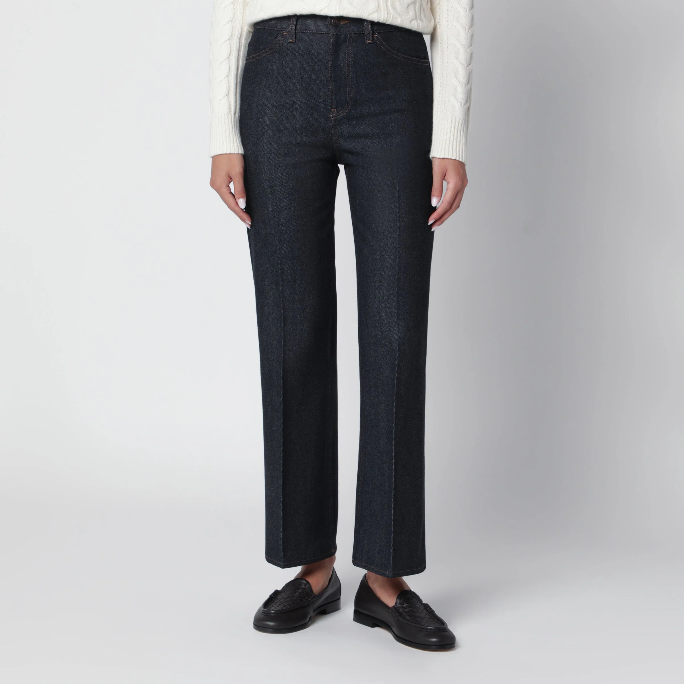 Classic dark denim jeans - 1