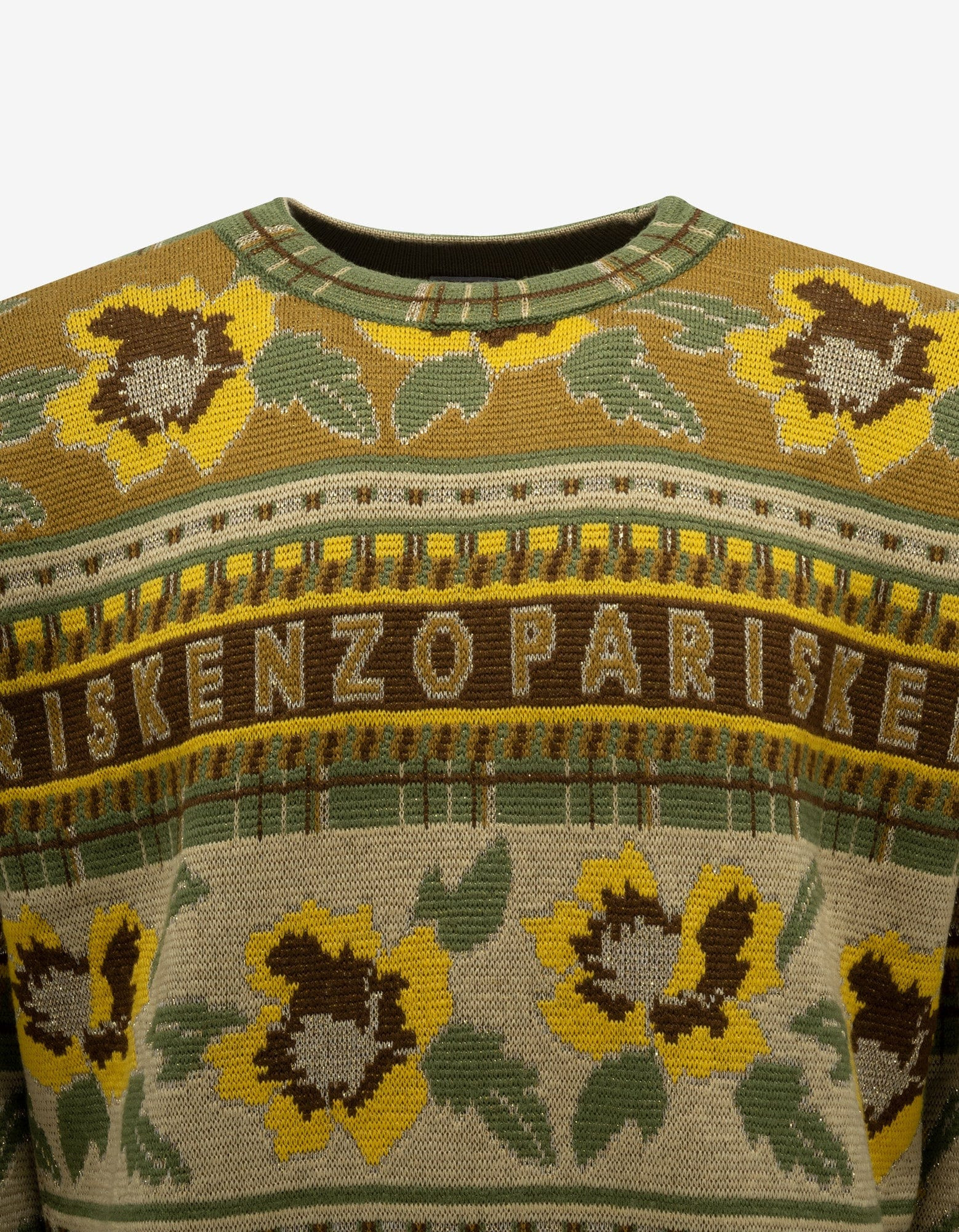 Kenzo Yellow Fair Isle Sweater - 5