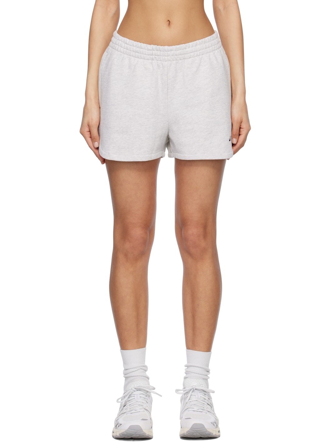 Gray ASICS Edition Rain Shorts - 1