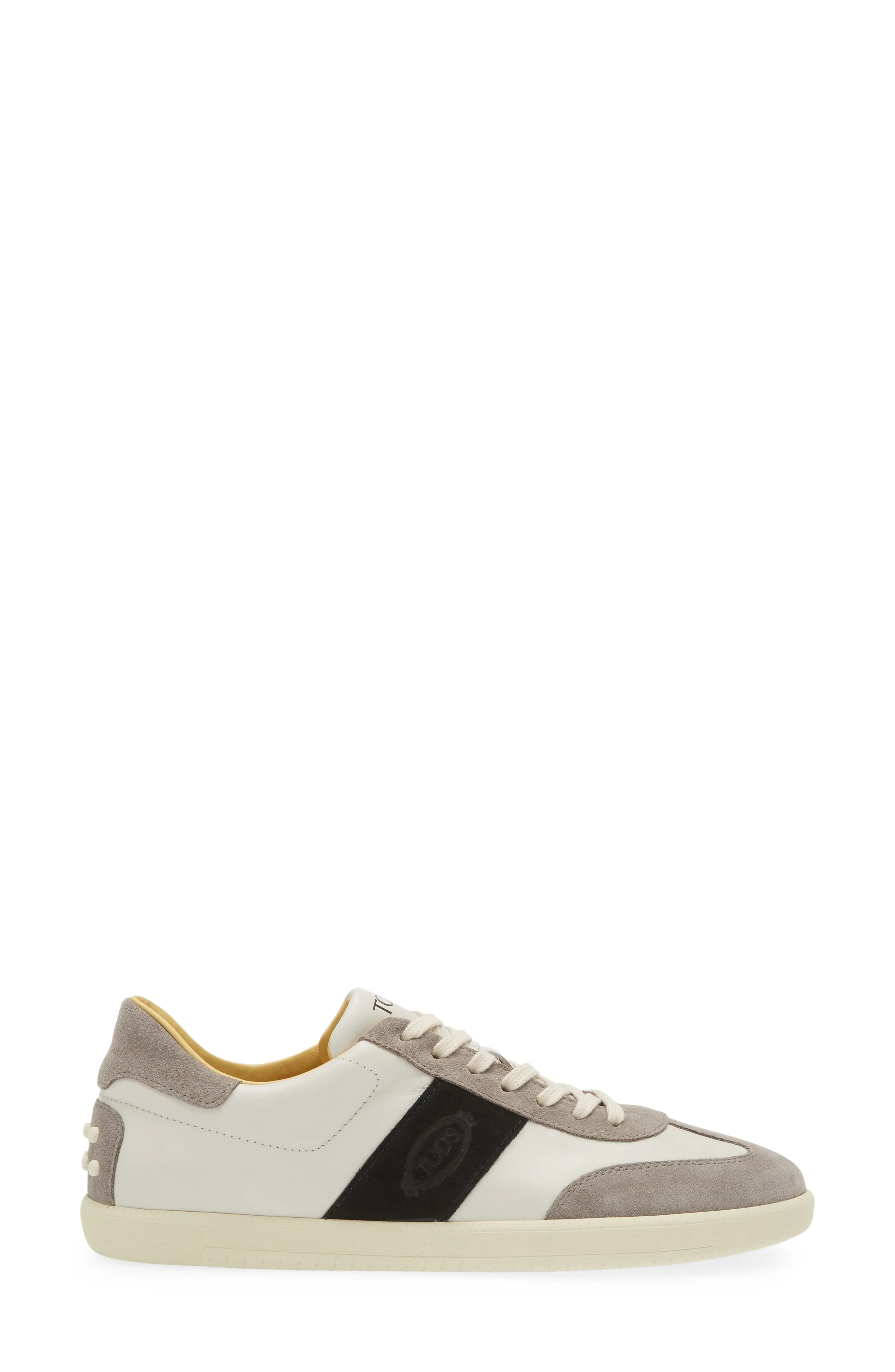 Allacciata Cassetta Low Top Sneaker in Argilla M/Bianco Latte - 3